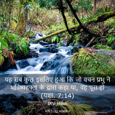 Picture 03 - मत्ती 1:22 HINIRV - यह सब कुछ इसलिए हुआ - Bible Verse Picture