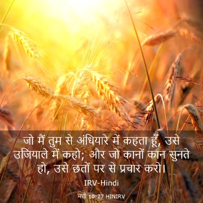 Picture 03 - मत्ती 10:27 HINIRV - जो मैं तुम से - Bible Verse Picture