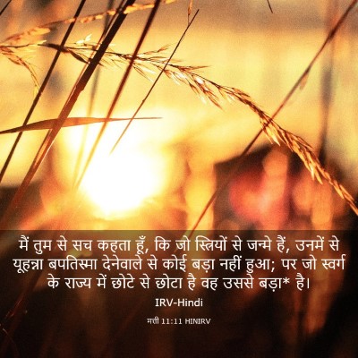 Picture 03 - मत्ती 11:11 HINIRV - मैं तुम से सच कहता - Bible Verse Picture