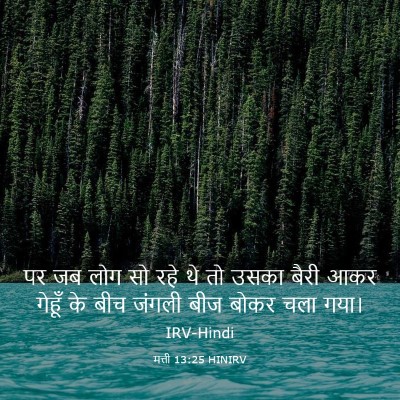 Picture 03 - मत्ती 13:25 HINIRV - पर जब लोग सो रहे थे - Bible Verse Picture