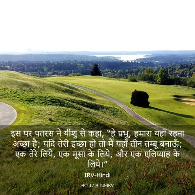 Picture 03 - मत्ती 17:4 HINIRV - इस पर पतरस ने यीशु - Bible Verse Picture