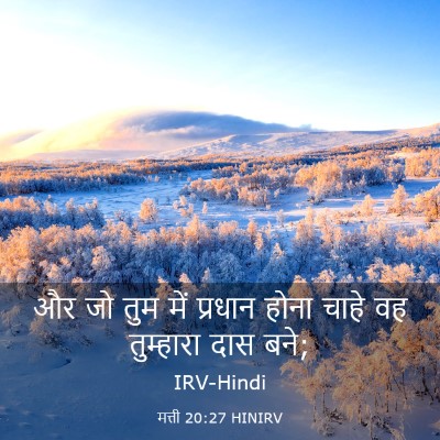 Picture 03 - मत्ती 20:27 HINIRV - और जो तुम में - Bible Verse Picture