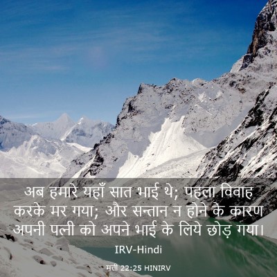 Picture 03 - मत्ती 22:25 HINIRV - अब हमारे यहाँ सात - Bible Verse Picture