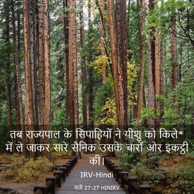 Picture 03 - मत्ती 27:27 HINIRV - तब राज्यपाल के - Bible Verse Picture