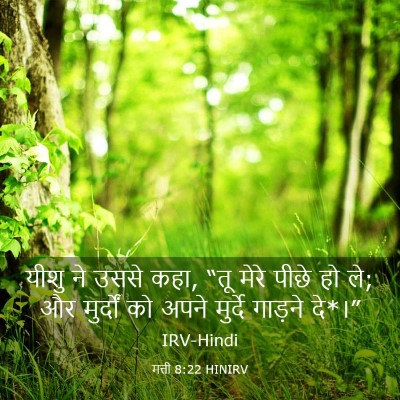 Picture 03 - मत्ती 8:22 HINIRV - यीशु ने उससे कहा, - Bible Verse Picture