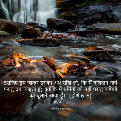 Picture 03 - मत्ती 9:13 HINIRV - इसलिए तुम जाकर - Bible Verse Picture