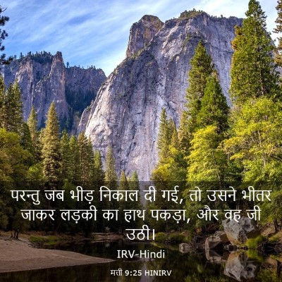 Picture 03 - मत्ती 9:25 HINIRV - परन्तु जब भीड़ - Bible Verse Picture