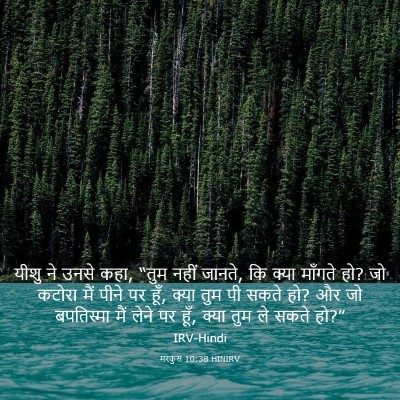 Picture 03 - मरकुस 10:38 HINIRV - यीशु ने उनसे कहा, - Bible Verse Picture