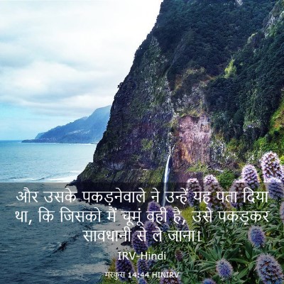 Picture 03 - मरकुस 14:44 HINIRV - और उसके - Bible Verse Picture