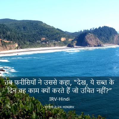 Picture 03 - मरकुस 2:24 HINIRV - तब फरीसियों ने - Bible Verse Picture