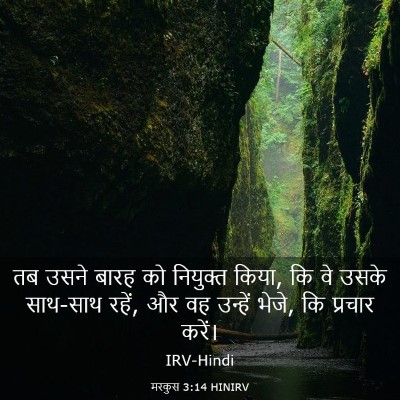 Picture 03 - मरकुस 3:14 HINIRV - तब उसने बारह को - Bible Verse Picture
