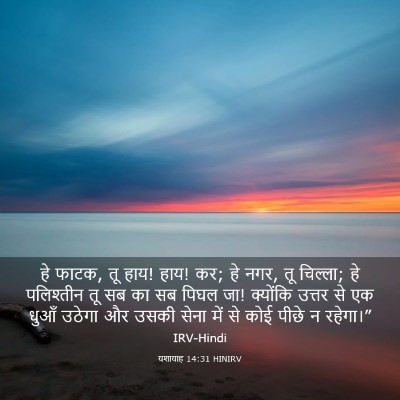 Picture 03 - यशायाह 14:31 HINIRV - हे फाटक, तू हाय! हाय! - Bible Verse Picture