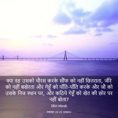 Picture 03 - यशायाह 28:25 HINIRV - क्या वह उसको चौरस - Bible Verse Picture