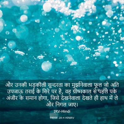 Picture 03 - यशायाह 28:4 HINIRV - और उनकी भड़कीली - Bible Verse Picture