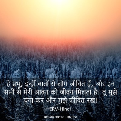 Picture 03 - यशायाह 38:16 HINIRV - हे प्रभु, इन्हीं - Bible Verse Picture