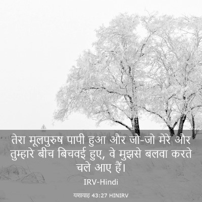 Picture 03 - यशायाह 43:27 HINIRV - तेरा मूलपुरुष - Bible Verse Picture