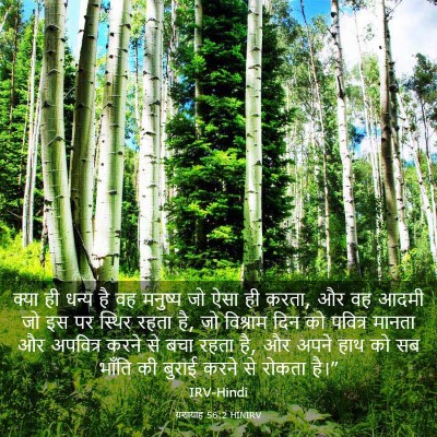 Picture 03 - यशायाह 56:2 HINIRV - क्या ही धन्य है वह - Bible Verse Picture