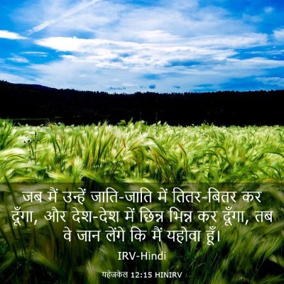 Picture 03 - यहेजकेल 12:15 HINIRV - जब मैं उन्हें - Bible Verse Picture