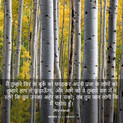 Picture 03 - यहेजकेल 13:21 HINIRV - मैं तुम्हारे सिर - Bible Verse Picture