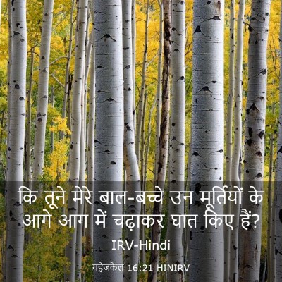 Picture 03 - यहेजकेल 16:21 HINIRV - कि तूने मेरे - Bible Verse Picture