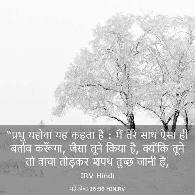 Picture 03 - यहेजकेल 16:59 HINIRV - “प्रभु यहोवा यह - Bible Verse Picture