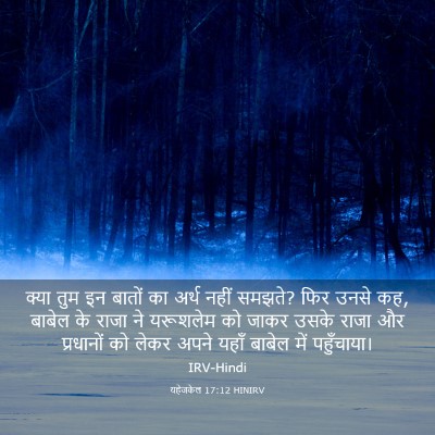 Picture 03 - यहेजकेल 17:12 HINIRV - क्या तुम इन बातों - Bible Verse Picture