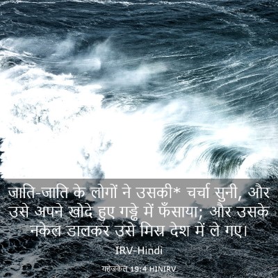 Picture 03 - यहेजकेल 19:4 HINIRV - जाति-जाति के लोगों - Bible Verse Picture