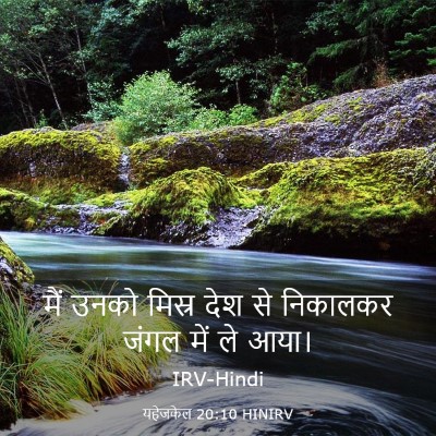 Picture 03 - यहेजकेल 20:10 HINIRV - मैं उनको मिस्र देश - Bible Verse Picture