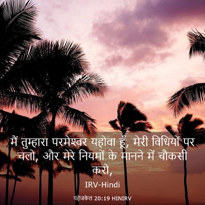 Picture 03 - यहेजकेल 20:19 HINIRV - मैं तुम्हारा - Bible Verse Picture