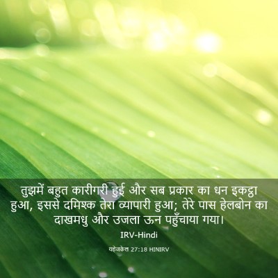Picture 03 - यहेजकेल 27:18 HINIRV - तुझमें बहुत - Bible Verse Picture