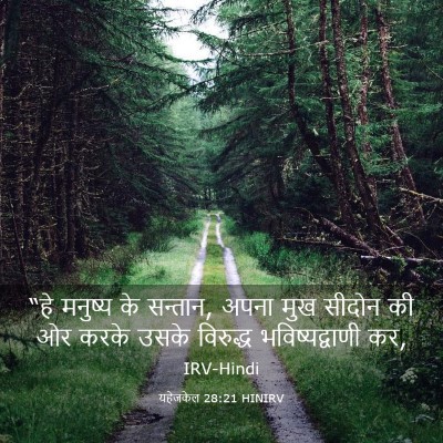Picture 03 - यहेजकेल 28:21 HINIRV - “हे मनुष्य के - Bible Verse Picture