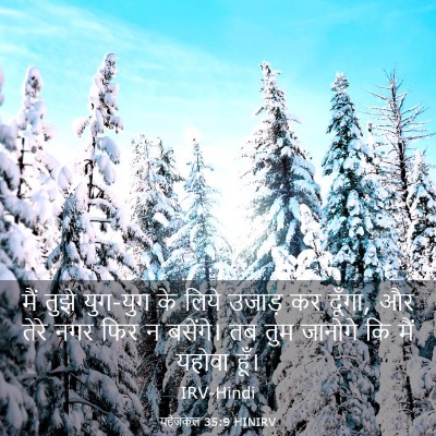 Picture 03 - यहेजकेल 35:9 HINIRV - मैं तुझे युग-युग के - Bible Verse Picture