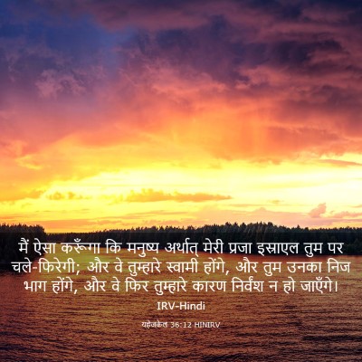 Picture 03 - यहेजकेल 36:12 HINIRV - मैं ऐसा करूँगा कि - Bible Verse Picture
