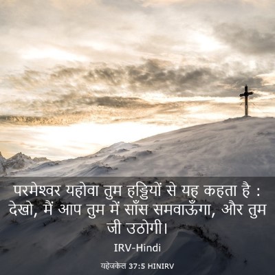 Picture 03 - यहेजकेल 37:5 HINIRV - परमेश्‍वर यहोवा - Bible Verse Picture