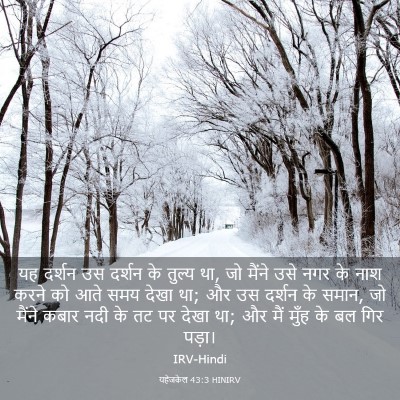 Picture 03 - यहेजकेल 43:3 HINIRV - यह दर्शन उस दर्शन - Bible Verse Picture