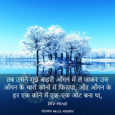 Picture 03 - यहेजकेल 46:21 HINIRV - तब उसने मुझे बाहरी - Bible Verse Picture