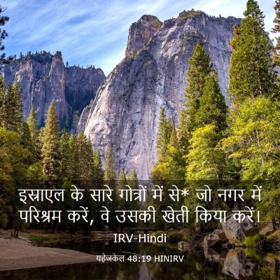 Picture 03 - यहेजकेल 48:19 HINIRV - इस्राएल के सारे - Bible Verse Picture