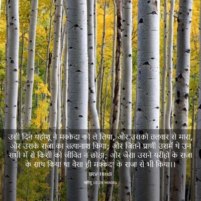 Picture 03 - यहोशू 10:28 HINIRV - उसी दिन यहोशू ने - Bible Verse Picture