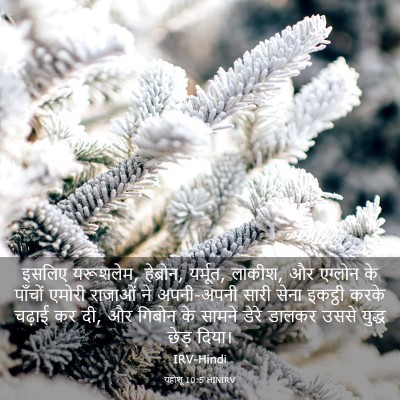 Picture 03 - यहोशू 10:5 HINIRV - इसलिए यरूशलेम, - Bible Verse Picture