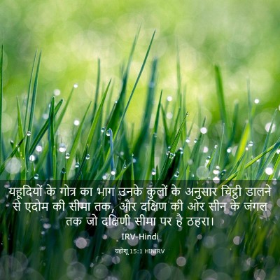 Picture 03 - यहोशू 15:1 HINIRV - यहूदियों के गोत्र - Bible Verse Picture