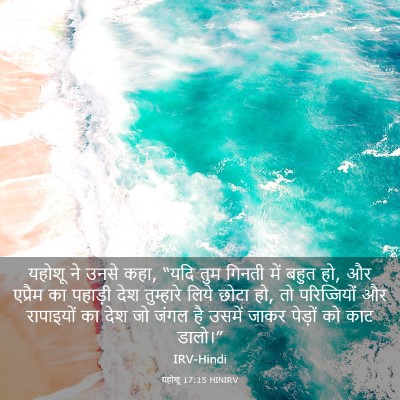Picture 03 - यहोशू 17:15 HINIRV - यहोशू ने उनसे कहा, - Bible Verse Picture