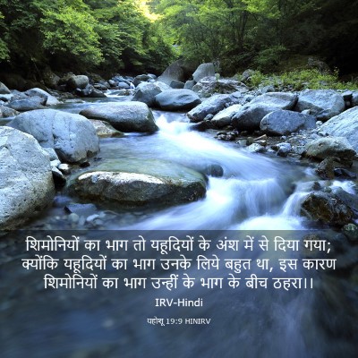 Picture 03 - यहोशू 19:9 HINIRV - शिमोनियों का भाग - Bible Verse Picture