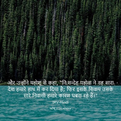 Picture 03 - यहोशू 2:24 HINIRV - और उन्होंने यहोशू - Bible Verse Picture