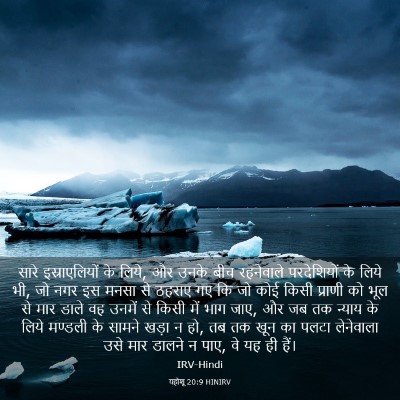 Picture 03 - यहोशू 20:9 HINIRV - सारे इस्राएलियों - Bible Verse Picture