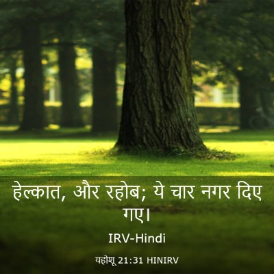 Picture 03 - यहोशू 21:31 HINIRV - हेल्कात, और रहोब; - Bible Verse Picture
