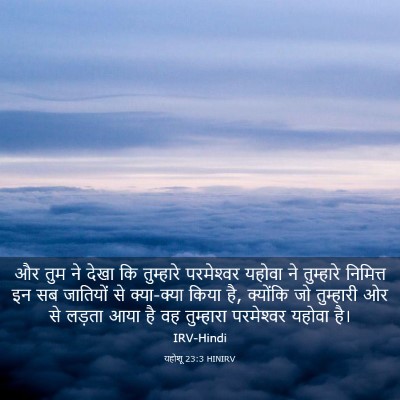 Picture 03 - यहोशू 23:3 HINIRV - और तुम ने देखा कि - Bible Verse Picture