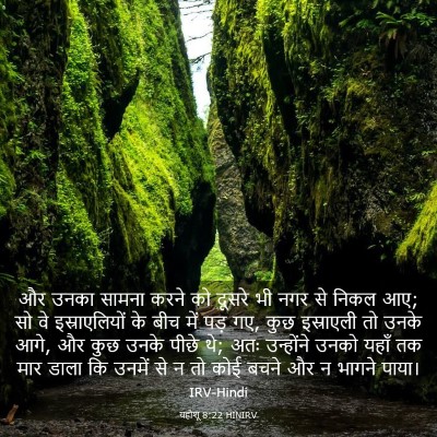 Picture 03 - यहोशू 8:22 HINIRV - और उनका सामना करने - Bible Verse Picture