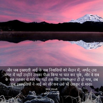 Picture 03 - यहोशू 8:24 HINIRV - और जब इस्राएली आई - Bible Verse Picture