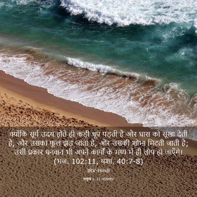 Picture 03 - याकूब 1:11 HINIRV - क्योंकि सूर्य उदय - Bible Verse Picture