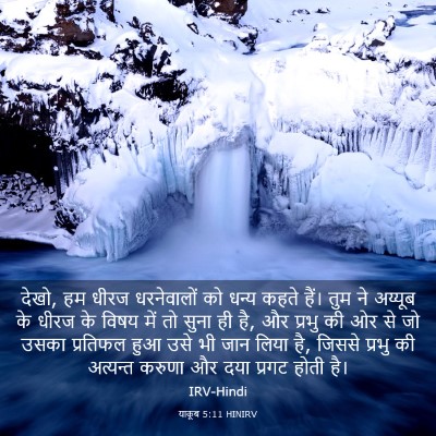 Picture 03 - याकूब 5:11 HINIRV - देखो, हम धीरज - Bible Verse Picture